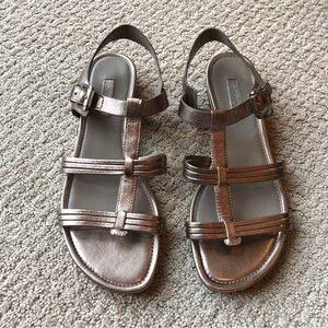 Ecco Odense Silver Sandals